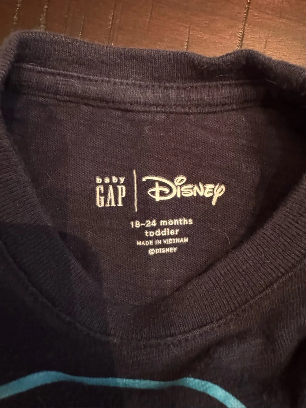 GAP Kids Navy Mickey Mouse Gradient Graphic Tee size 18-24 months